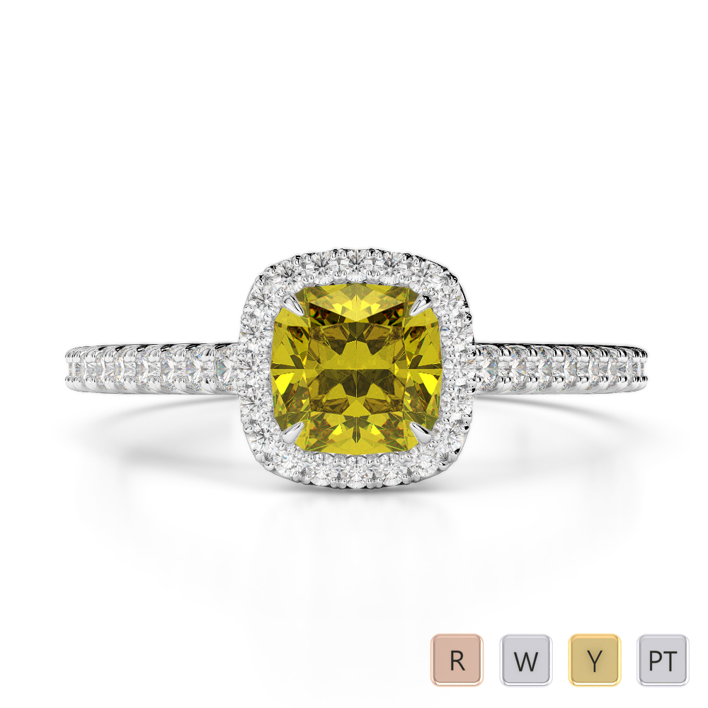 Yellow sapphire and diamond engagement ring – Aardvark Jewellery